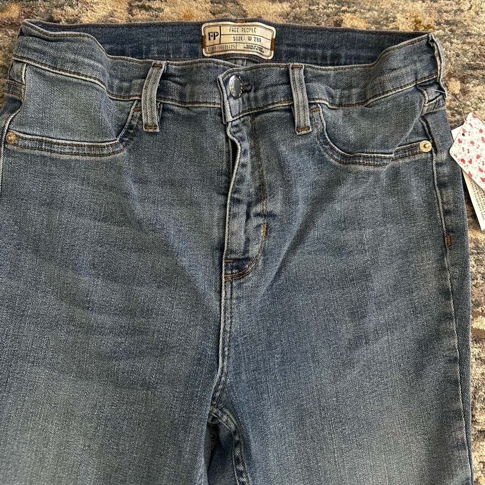 Free People Legging Jeans High Rise Light Wash jegging size 28 - Picture 2 of 6